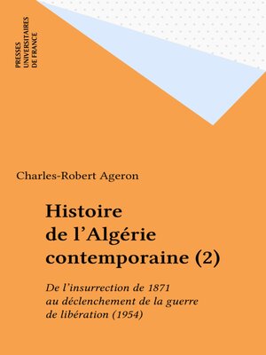 cover image of Histoire de l'Algérie contemporaine (2)